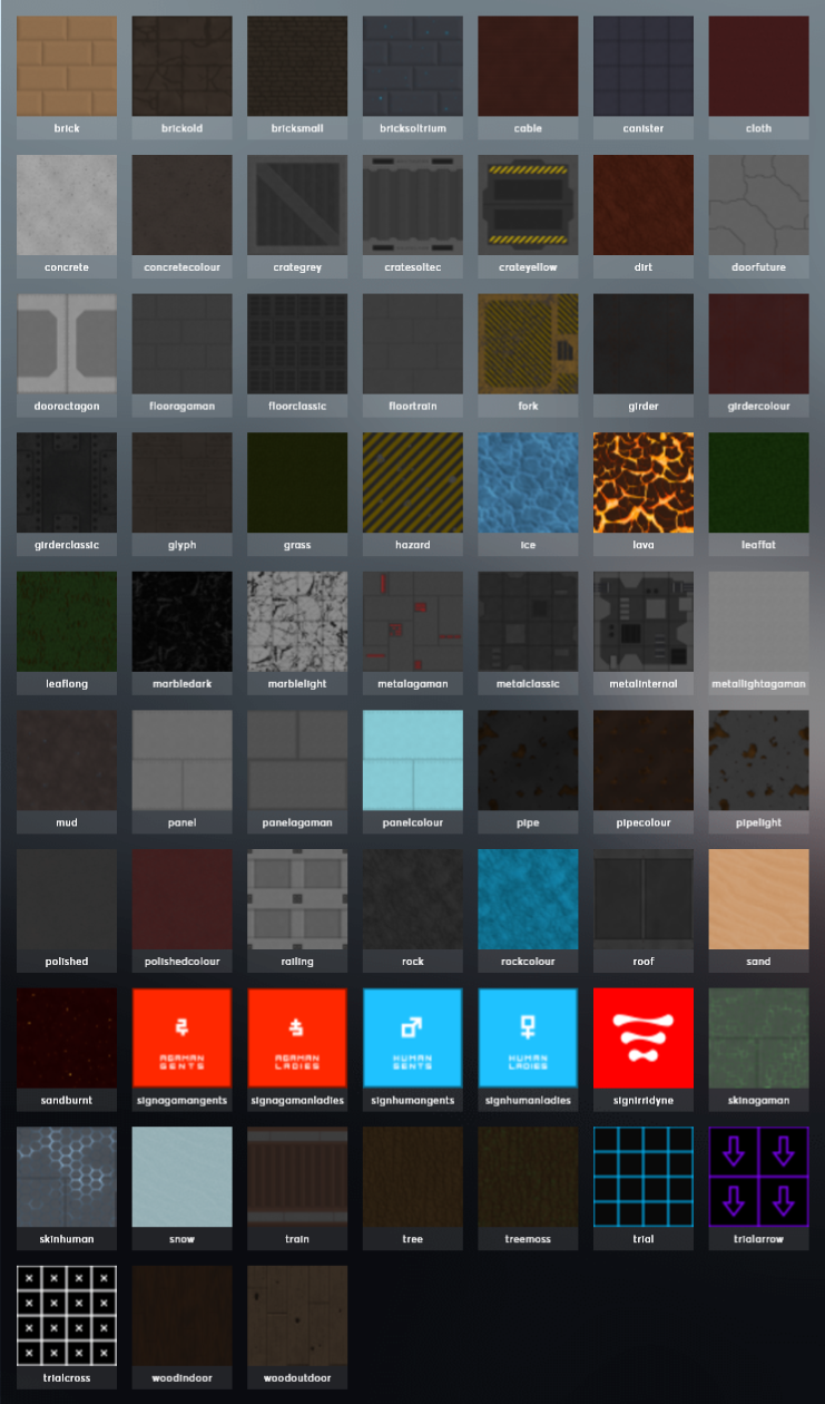 Textures list